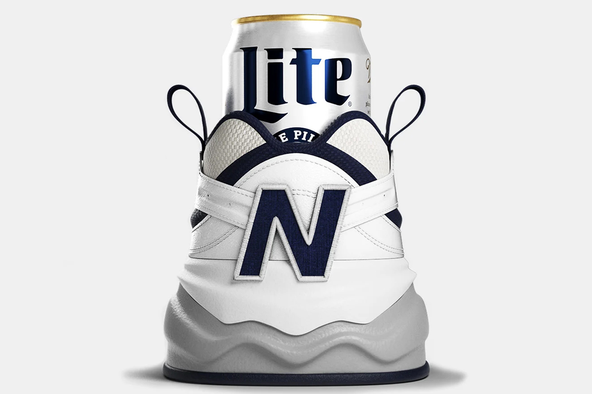 miller lite new balance shoezie